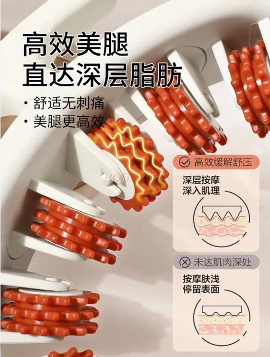 Round Massager Roller For Waist Abdominal Muscles Ring Leg Clip Stovepipe To Clear The Meridian Portable Cellulite Massage