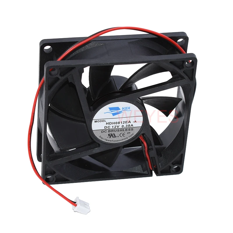 オリジナルHDH0812EA-12v 0.38A 8025大風量ファン8センチメートル