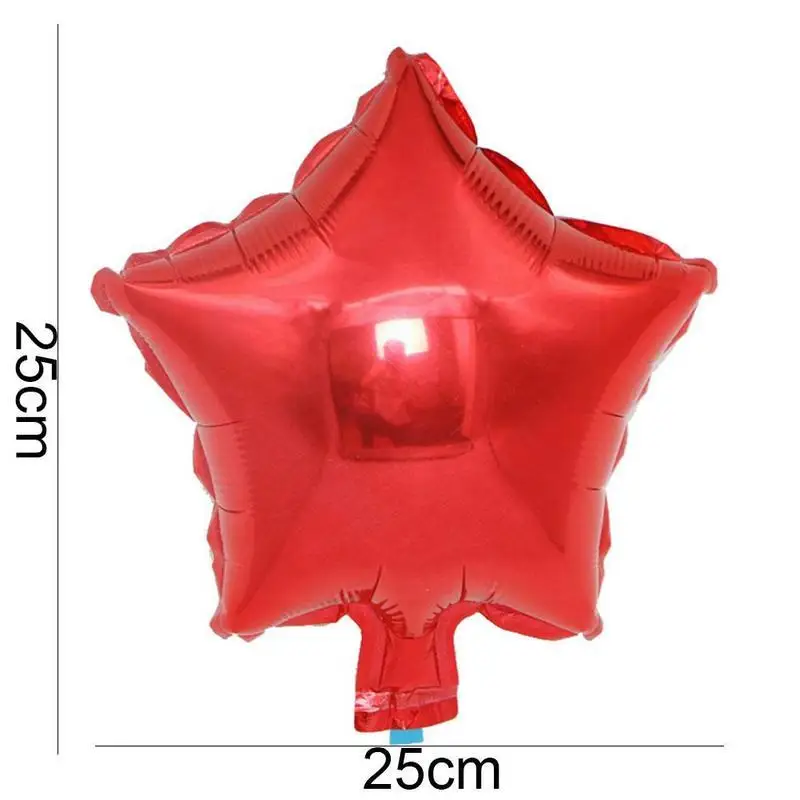 Five-pointed Star Foil Balloon Inflatable Hydrogen Self Sealing Party Decor SU