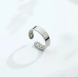 Titanium Steel Magnetic Decompression Ring for Health and Relaxation (Steel)