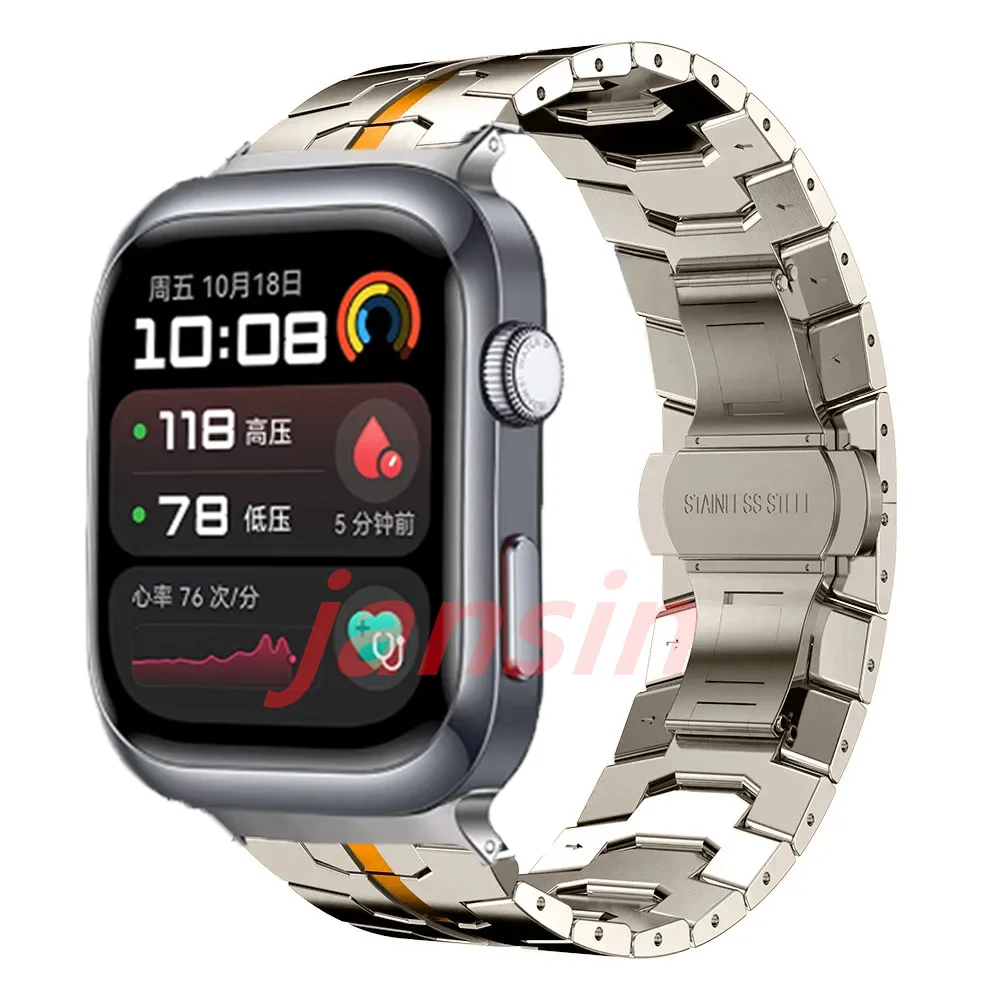 Stainless Steel Metal Wristband Bracelet - Business Watchband Accessory