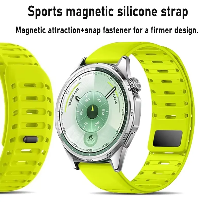 Silicone Magnetic Strap 22mm Band Bracelet