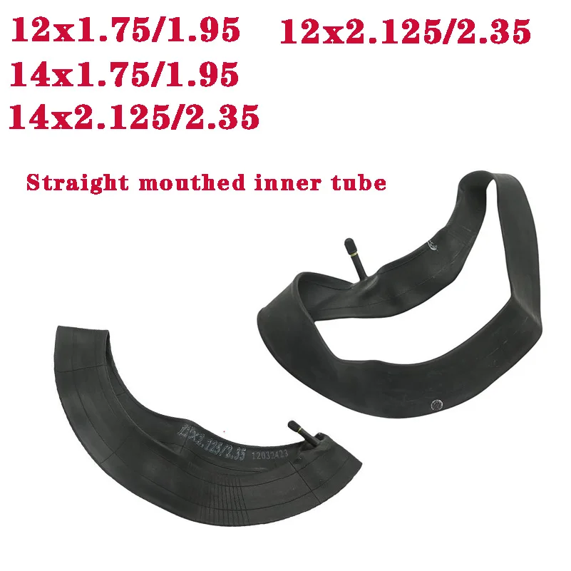 14x2.125/2.35 14x1.75/1.95 12x1.75/1.95 12x2.125/2.35 Innenschlauch, geeignet für Reifen, E-Bike-Teile und Zubehör