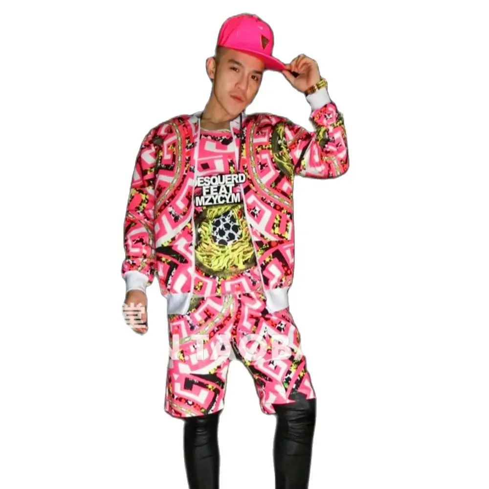 

Мужской флуоресцентный костюм для бейсбола, в стиле хип-хоп