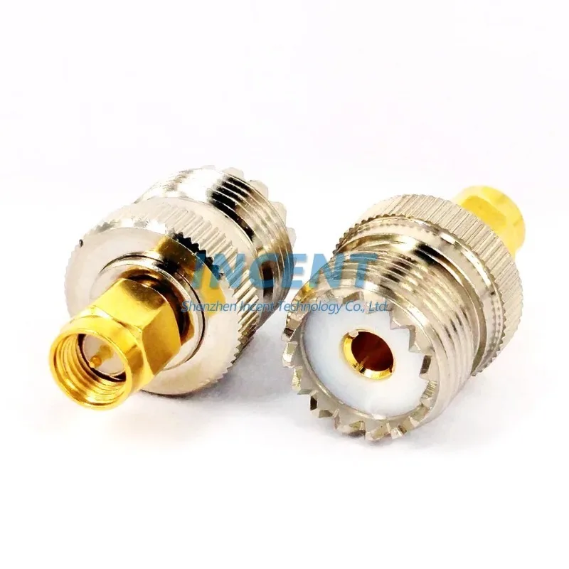Voionair 2 Pz Sma Maschio A Uhf Femmina So239 Pl259 Connettore Rf Adattatore Coassiale Per Yaesu Autoradio Walkie Talkie Antenna Sma-Maschio