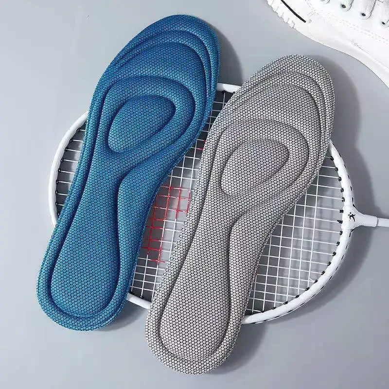 Orthopedic Memory Foam Insoles - Antibacterial, Deodorizing, Sweat-Absorbing Comfort Pads (4-Pack)