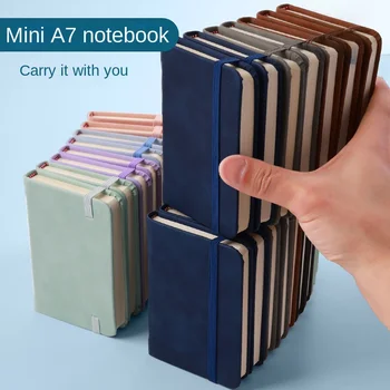 Mini libro A7 Piccolo taccuino portatile Blocco note portatile Tasca piccola Pelle Sensazione Pelle Note impermeabili Materiale scolastico
