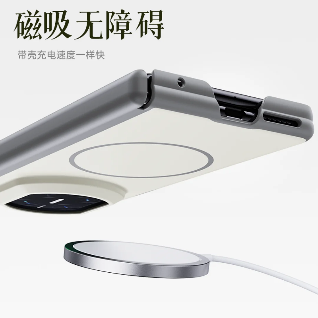 Magnetic Circle Pattern Protective Phone Case with Enhanced Grip