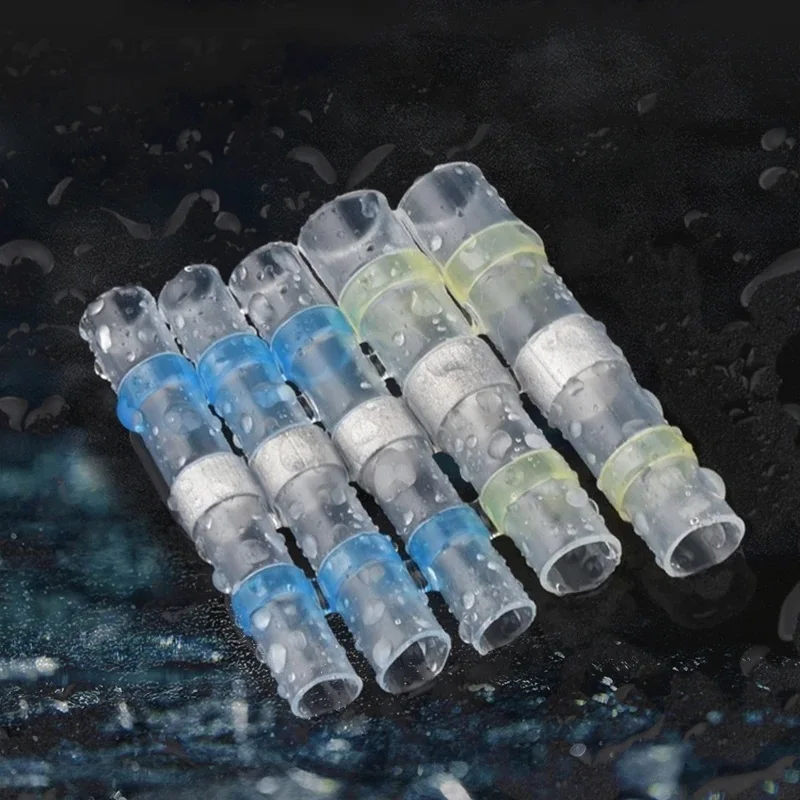 Solder Ring Terminal 50pcs Mount Solder Ring Heat Shrink Intermediate Connection Terminal Heat Shrink Tube terminal connector