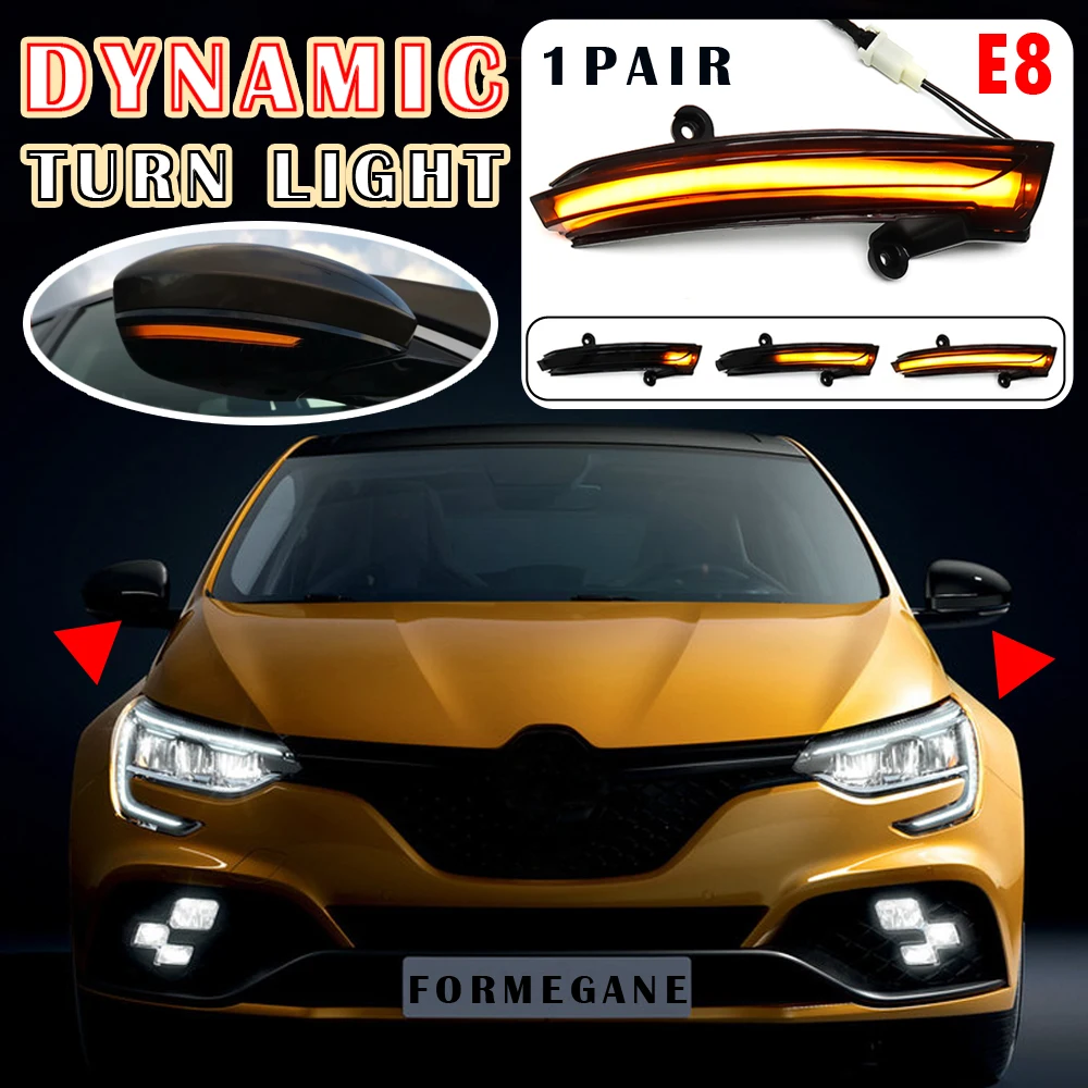 For Renault Megane 4 Iv Talisman Clio 5 V Sequential Led Side Mirror Turn  Signal Smoked Dynamic Blinker Mirror Indicator Lights - Signal Lamp -  AliExpress