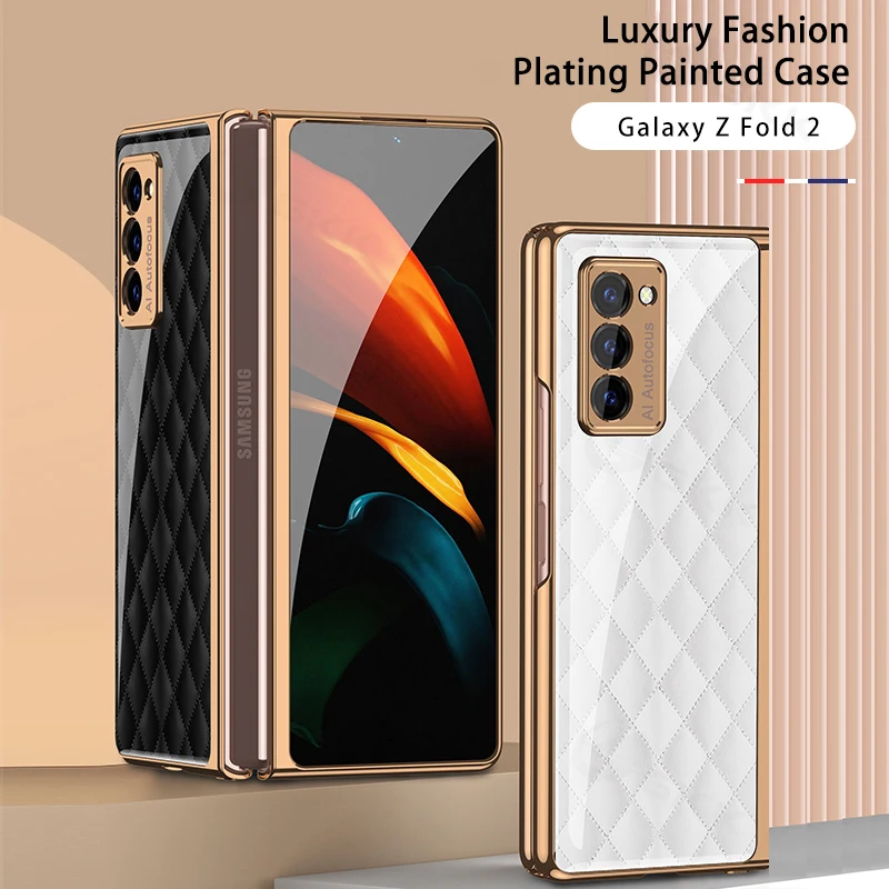 

Роскошный чехол GKK из закаленного стекла для Samsung Galaxy Z Fold 2, противоударный жесткий чехол с покрытием для Samsung Galaxy Fold 2 Coque