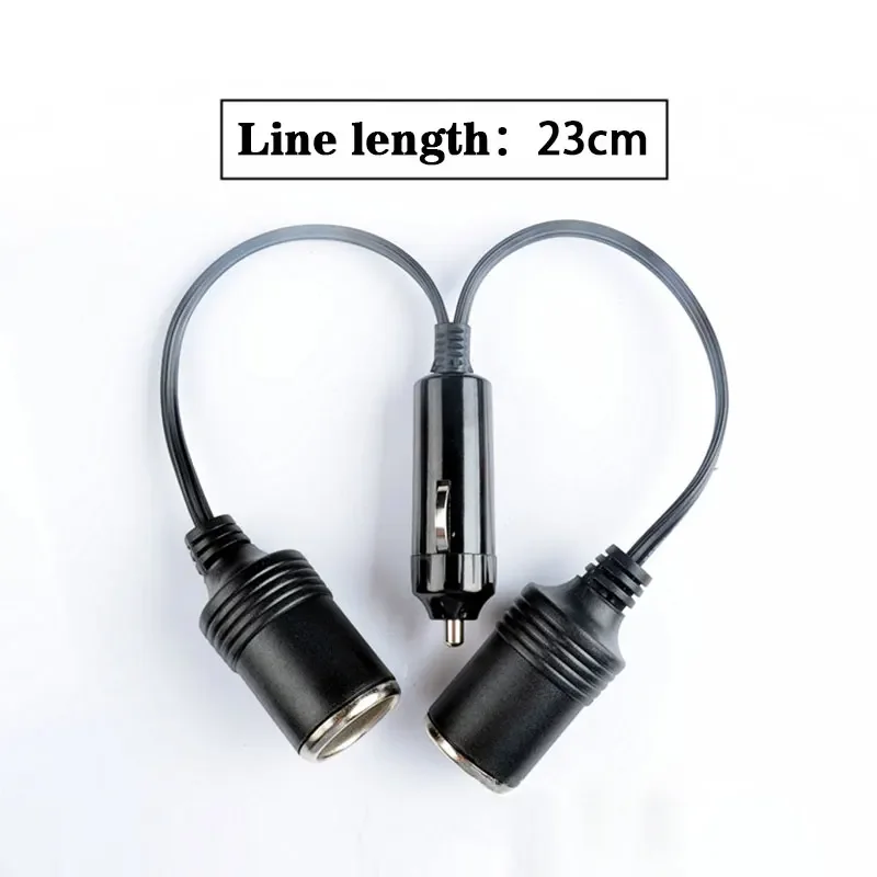 Universal Dual Port Car Cigarette Lighter Splitter Female Socket Plug Power Adapter for Electronics Automobiles Accessories