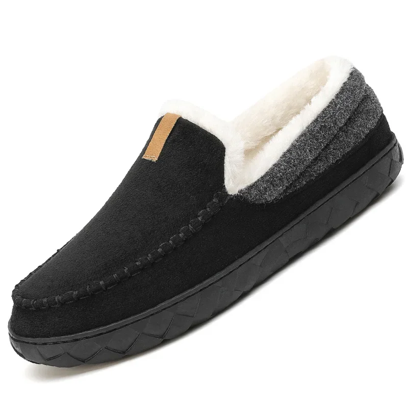 Winter Men's Slippers House Slippers Shoes Trend Warm Ankle Loafers Man Shoes Male Felt Slipper Moccasin Room Footwear