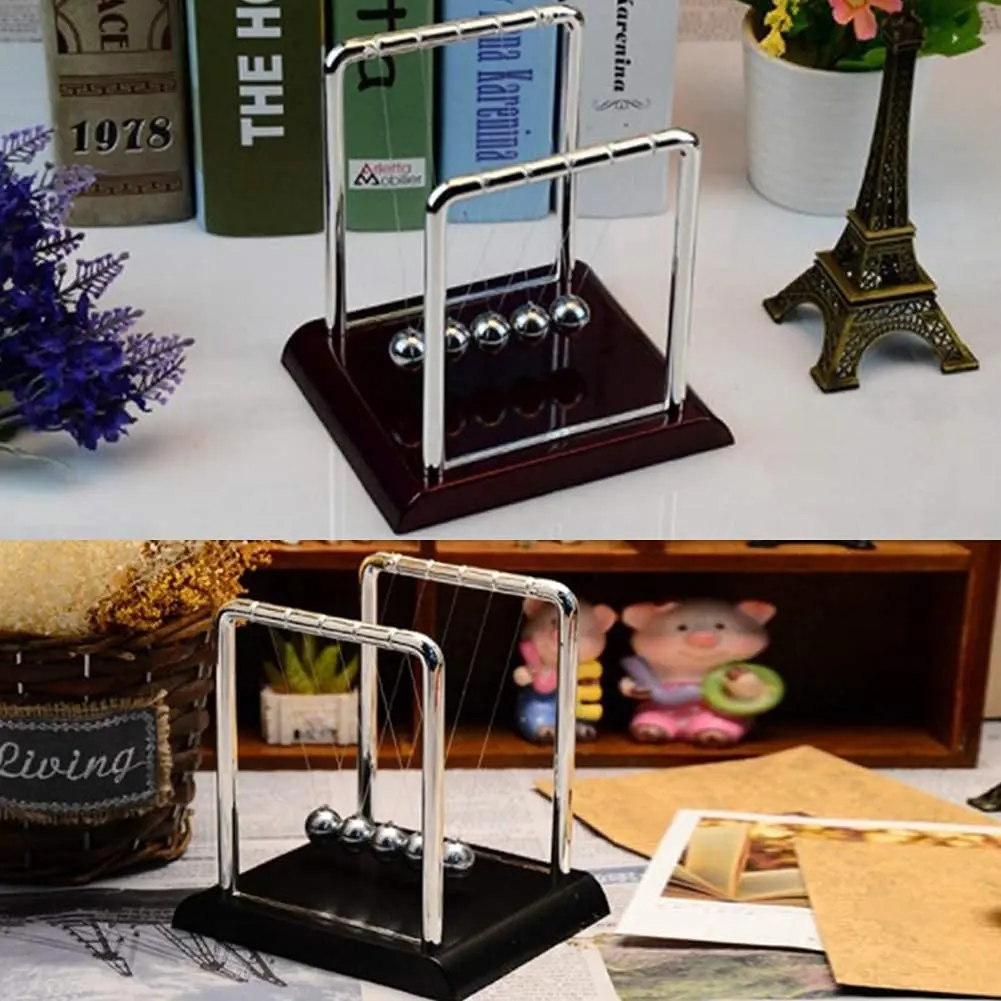 Fidget Toy Anti Stress Toy Newton Pendulum Balance Steel Ball Fun Toys School Teaching Supplies Physics Science Desktop Home Decoration Children's Gifts
