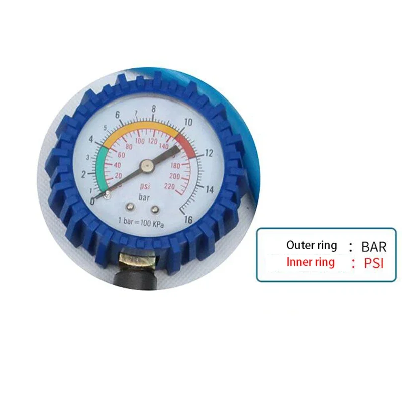 Car Tyre Air Pressure Gauge Tire Inflator Pneumatic Tool 0-220psi LCD Display