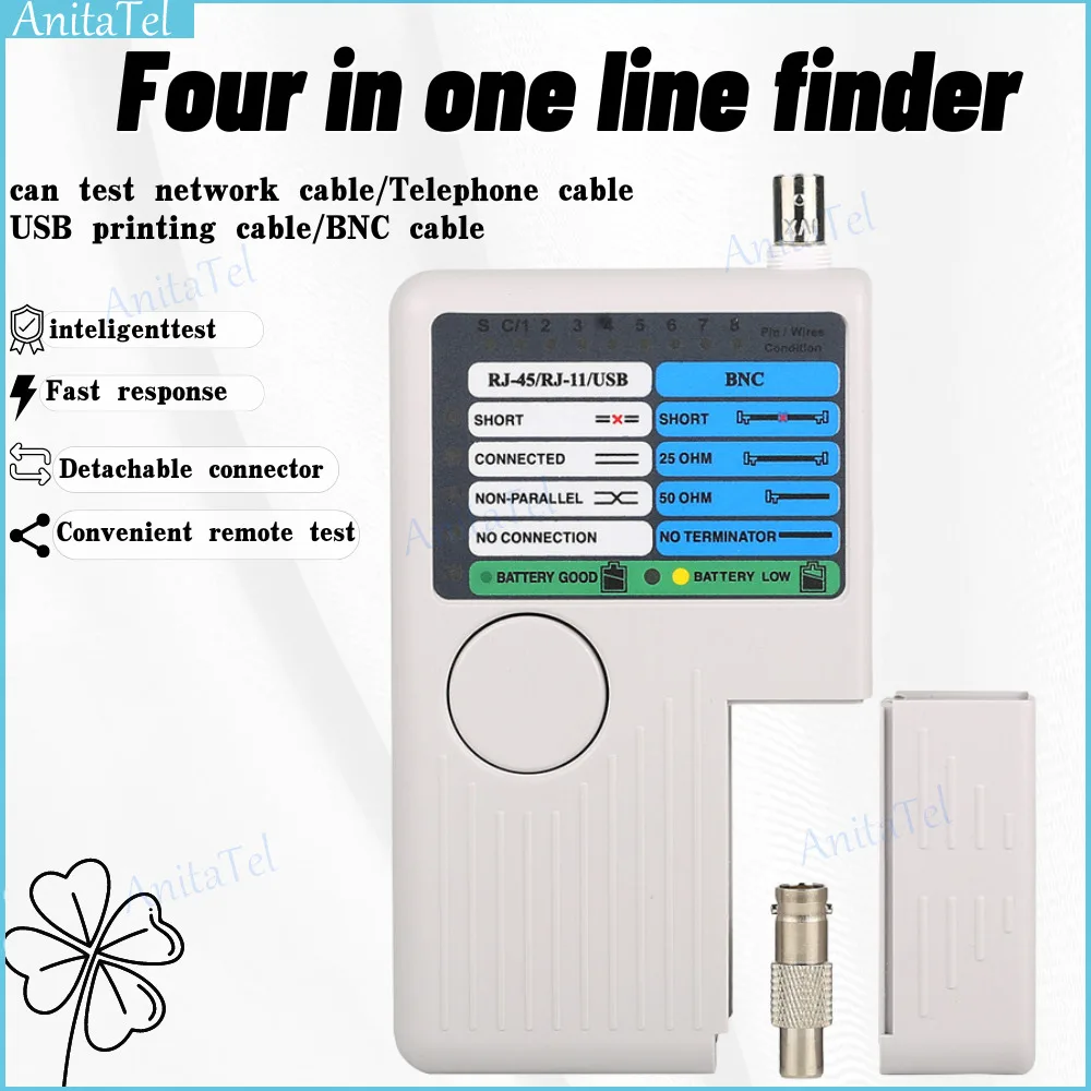 

Remote RJ11 RJ45 USB BNC LAN Network Cable Tester For UTP STP LAN Cables Tracker Detector Top Quality Tool
