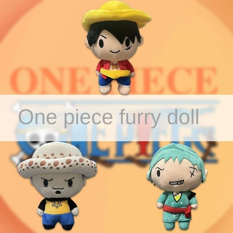 

Anime Original 20CM One Piece Figures Cosplay Plush Toys Zoro Luffy Chopper Ace Law Cute Doll Cartoon Pendants Kids Gift
