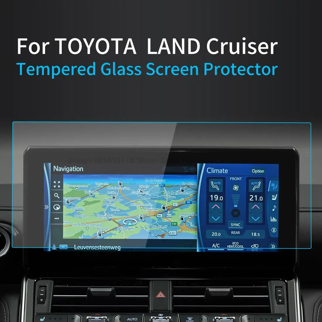 

Защитная пленка из закаленного стекла для Toyota Land Cruiser LC300 2022 12,3 дюймов, Автомобильный Центр, радио, GPS-навигация, аксессуары для интерьера
