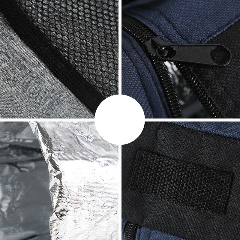 Insulated Oxford Cloth Water Bottle Cooler Bag Portable Travel Sleeve