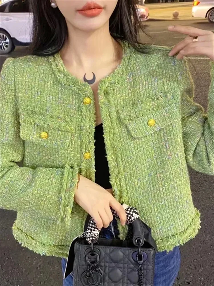 

Small Incense Wind Jacket Female Spring Autumn Senior Sense Temperament Celebrity Elegant Short Fashion Top Coat Outerwear