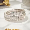 Designer Fashion Copper Jewelry 3A Cubic Zirconia Party Bangle 2