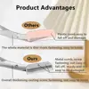 Eyebrow Comb Trimmer Eyebrow Scissors w/Comb, Eyebrow trimmer for men/women,Eyebrow razors Trimmer Scraper Trimming knife 3