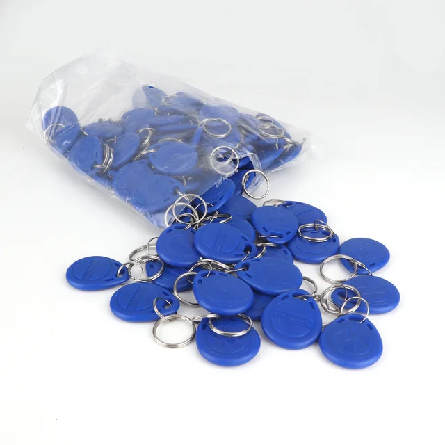 100pcs RFID TK4100 Read-only Keykobs Smart Card Of ID Key Tags Key Fobs 125KHz ID Card Access Control (NOT COPY,NOT Writable) 2