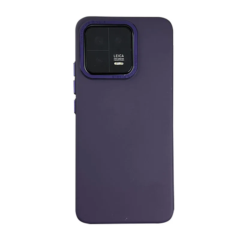 Luxury Matte Metal Bumper Phone Case with Camera Lens Protection and Shockproof Acrylic Back