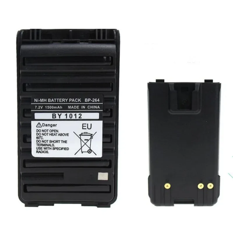 

BP-264 7.2V 1500mAh NI-MH Battery Pack for ICOM Walkie Talkie IC-T70A IC-V80 IC-U80 IC-F3101D IC-F3103D IC-F4101D BP-265 Radio