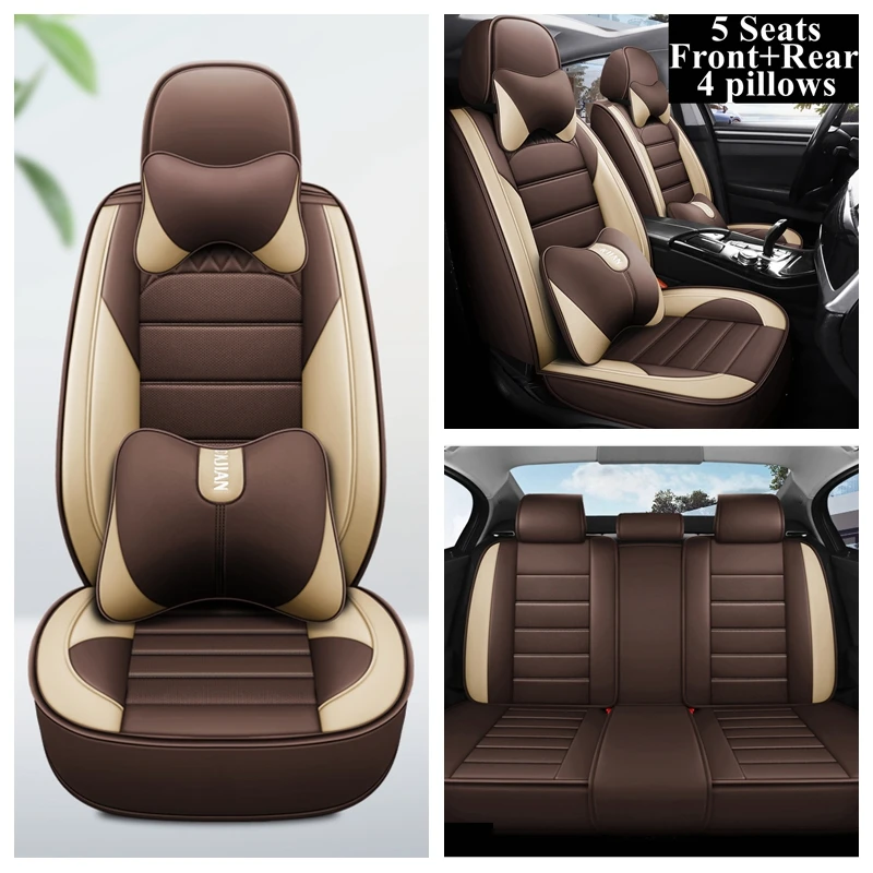 

Front+Rear Full Set Car Seat Covers for Citroen C2 C3 C4 C-CROSSER C-XR C4 Cactus C4L Picasso C5 Triumph C6 Xantia DS4 DS5 DS6