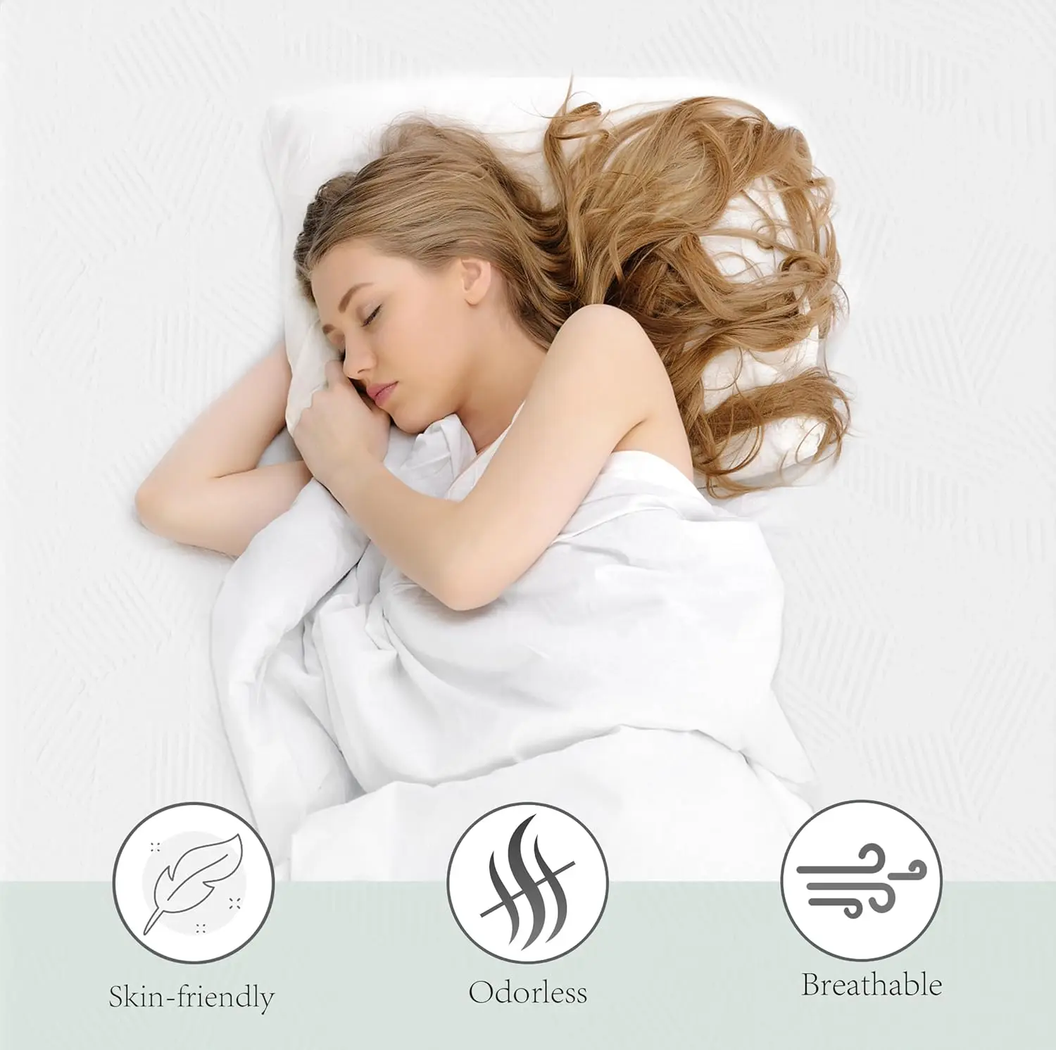 2 Inch Twin Gel Memory Foam Mattress Topper, Cooling Bed Topper with Removable Cover, Soft & Pain Relief & Breathable