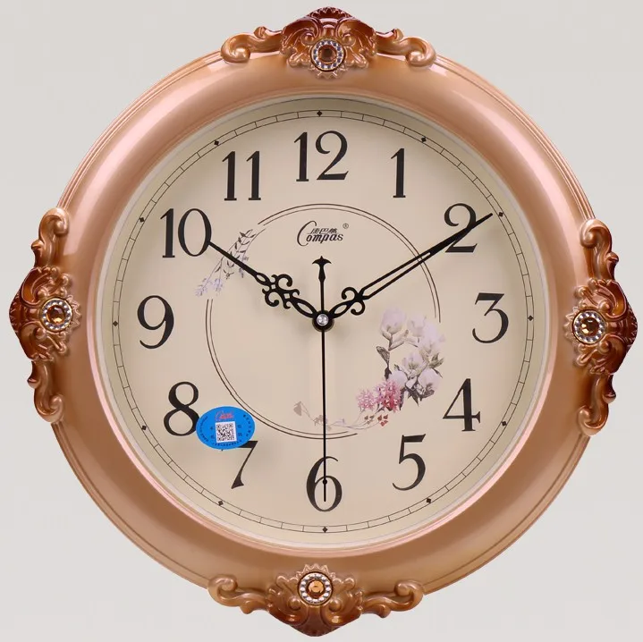 Vintage Silent Swing Large Wall Clock Color:Style 13 38X38CM;Sheet Size:Other