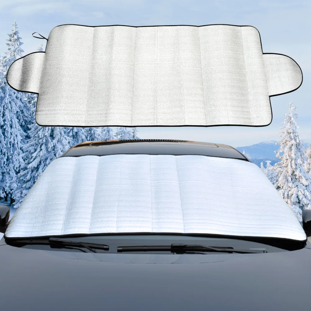 Universal Car Snow Cover Winter Windshield Sunshade Outdoor Waterproof Anti Ice Frost Auto Protector Automobiles Exterior Cover