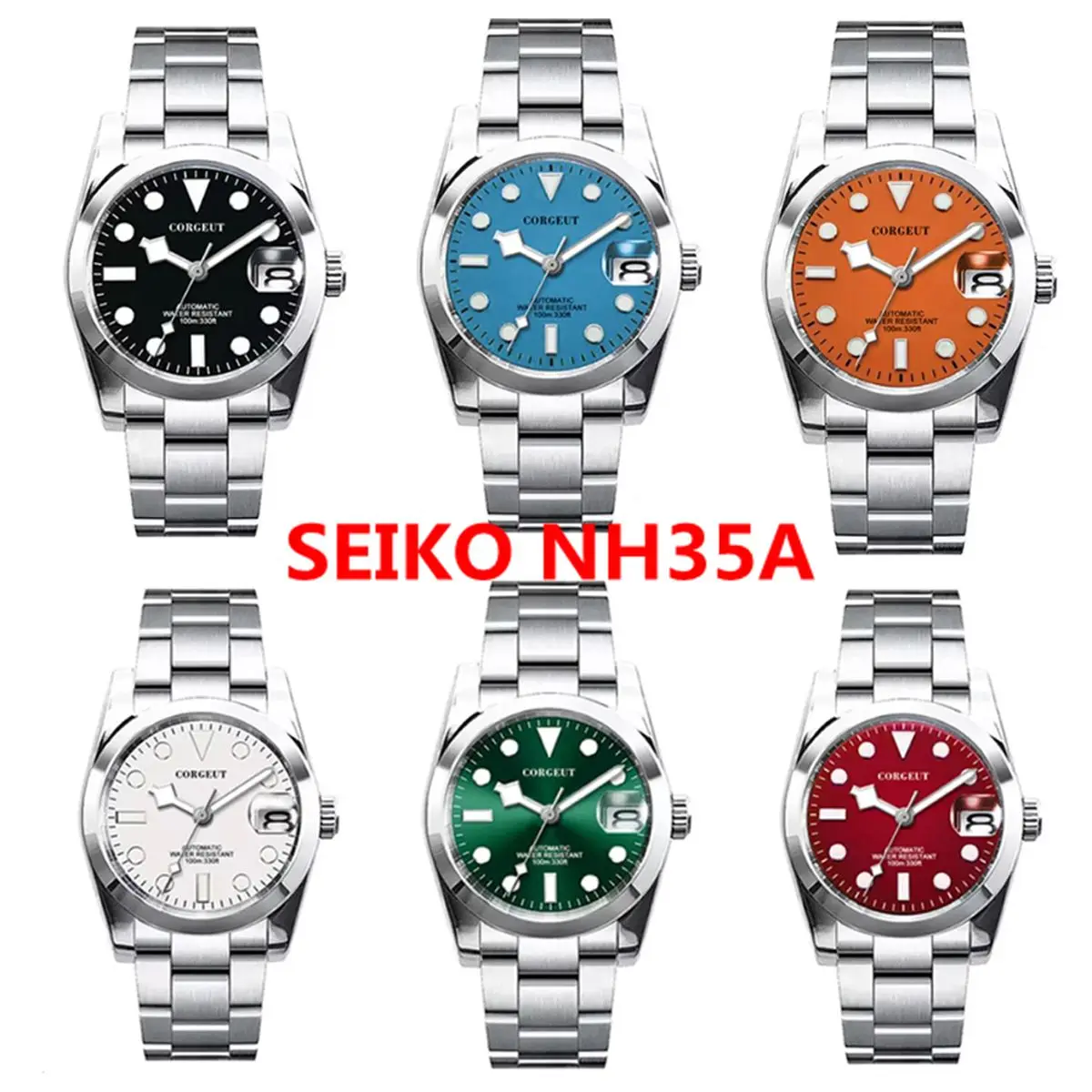 

Luxury 39mm/36mm Men's Mechanical Watches NH35 Automatic Watch snowflake hands Sapphire Stainless Steel 10Bar Waterproof Reloj