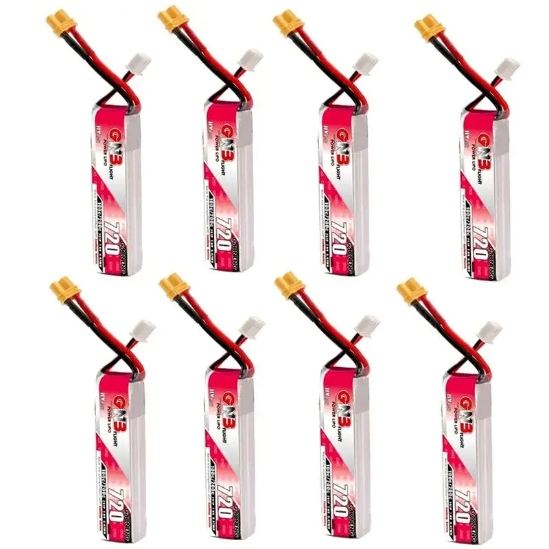 Lot de 1 à 8 Batteries LiPo 7.4V 5200mAh XT60 pour RC Voiture Bateau Drone