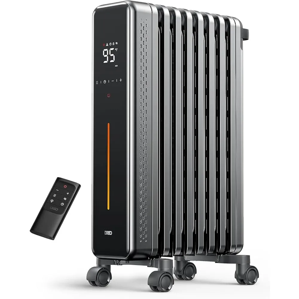 

Space heaters for indoor -1500W Ceramic Electric & Portable Heaters with Thermostat, Oscillation, Tip-over & Overheat Protection