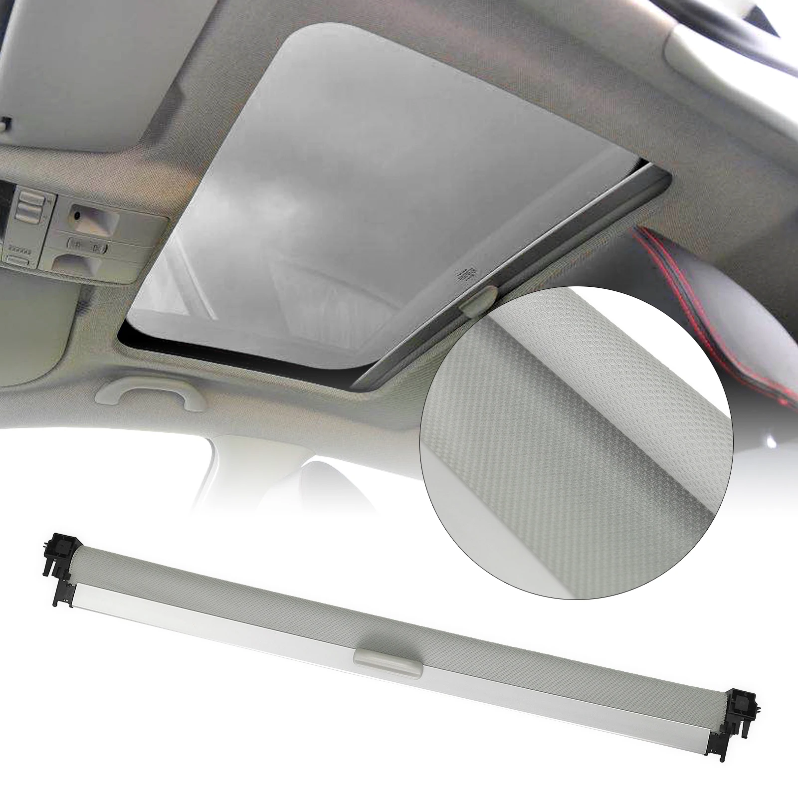 

Sunroof Curtain Assembly For Seat Ibiza ST 2009-2017 Sun Roof Car Interior Window Dome Roller Blind Shield Sunshade Cover Shade