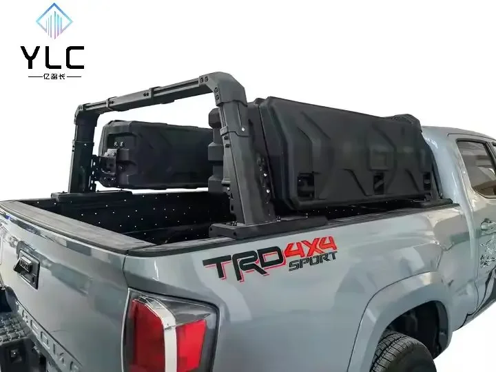 YLC Pickup Truck Roll Bar With Storage Box Loading roll cage + 130L side boxes*2--combined version