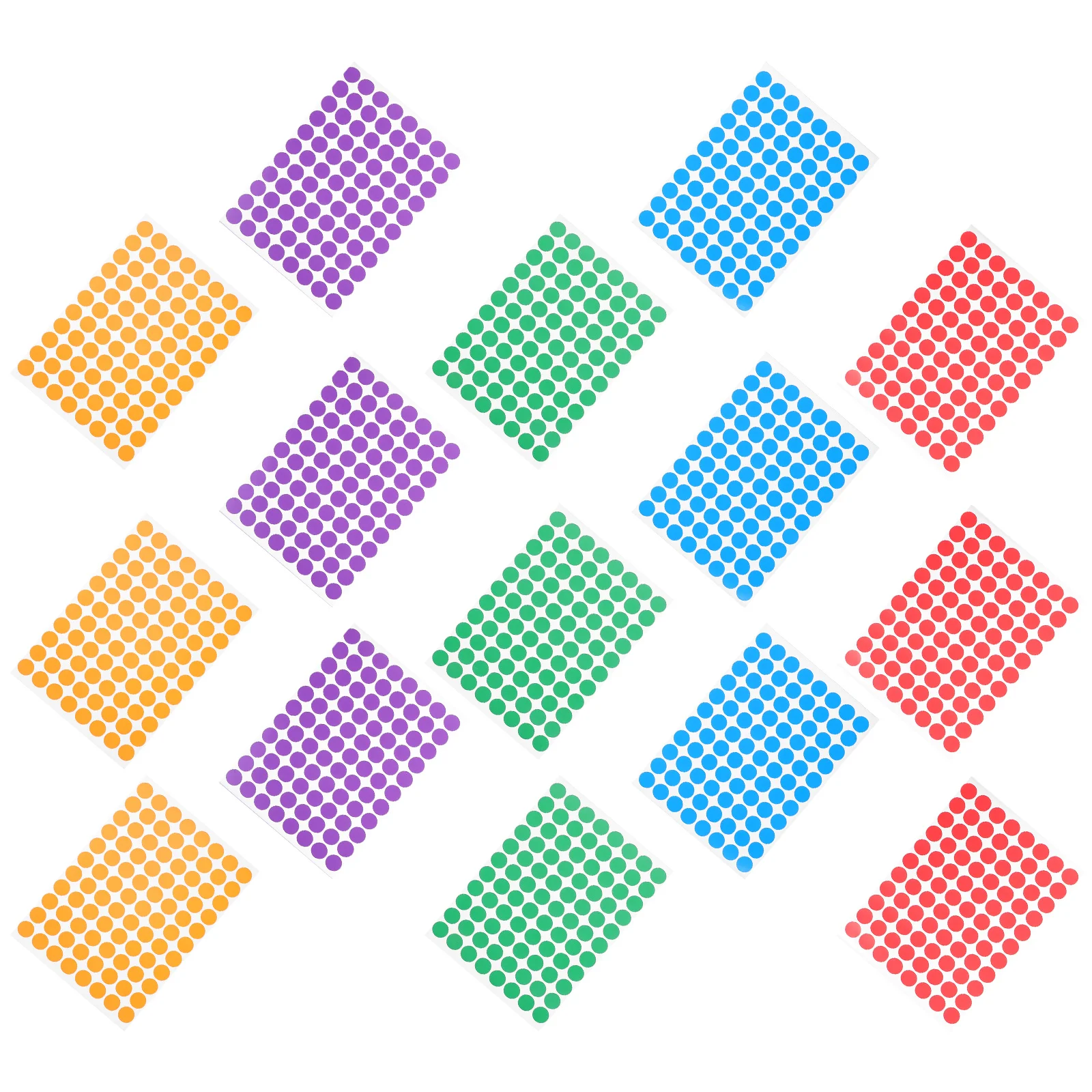 

15 Sheets of Present Coding Label Stickers Adhesive Dot Stickers Gift Round Stickers