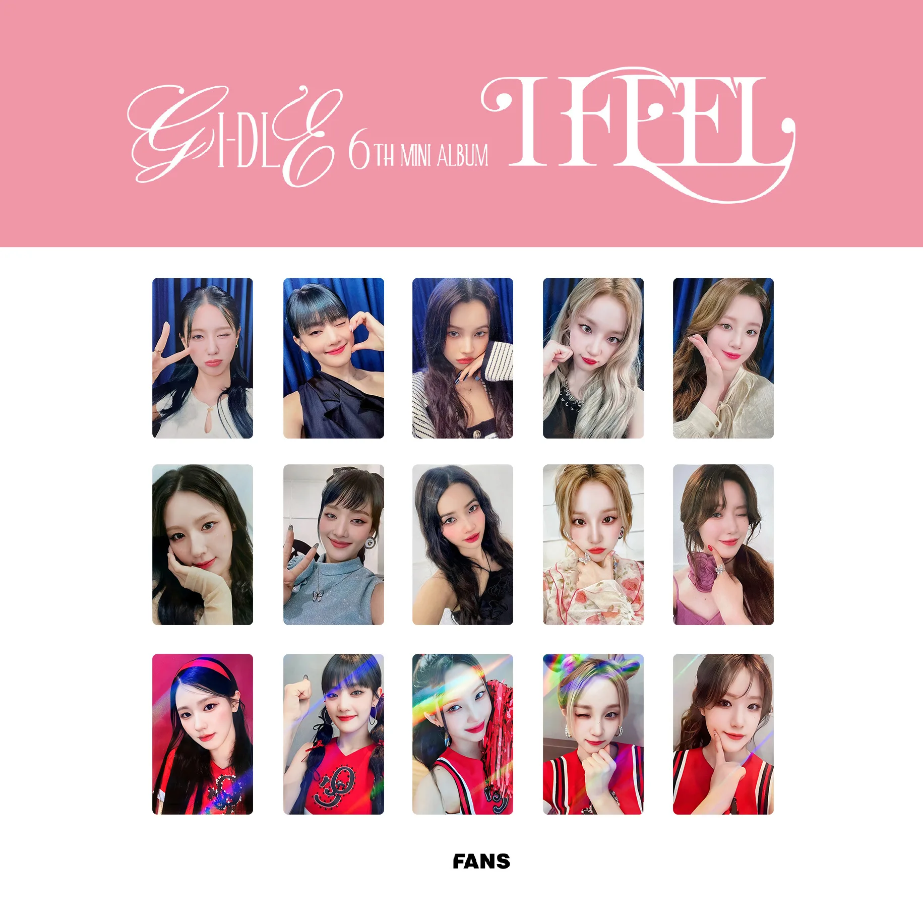 

Kpop (G)I-DLE Photocard Album I FEEL Tou2 Lomo Card Jeon So-yeon Minnie YUQI Yeh Shuhua Cho Mi Yeon Postcard for Fans Gift