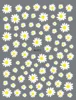 Nail Art Flower Daisy Embossed Stickers Nail Sliders Simple Floral Design Elegant Self Adhesive Nail Art Decals Decoration 3