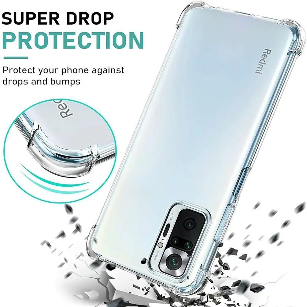 Enhanced Shockproof Clear Silicone Case - Ultra Thin Design