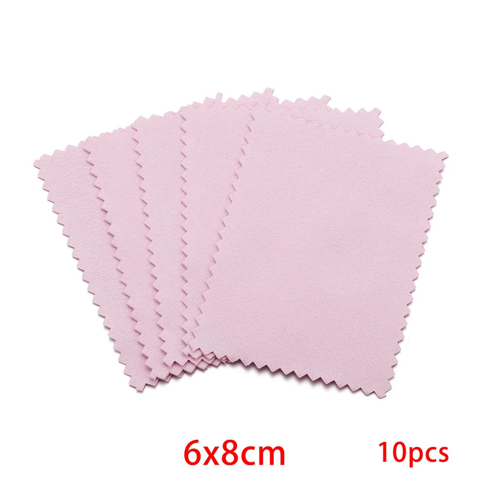 Deluxe Jewelry Cleaning Cloths - 10 Pack Silver & Gold Polishing Wipes