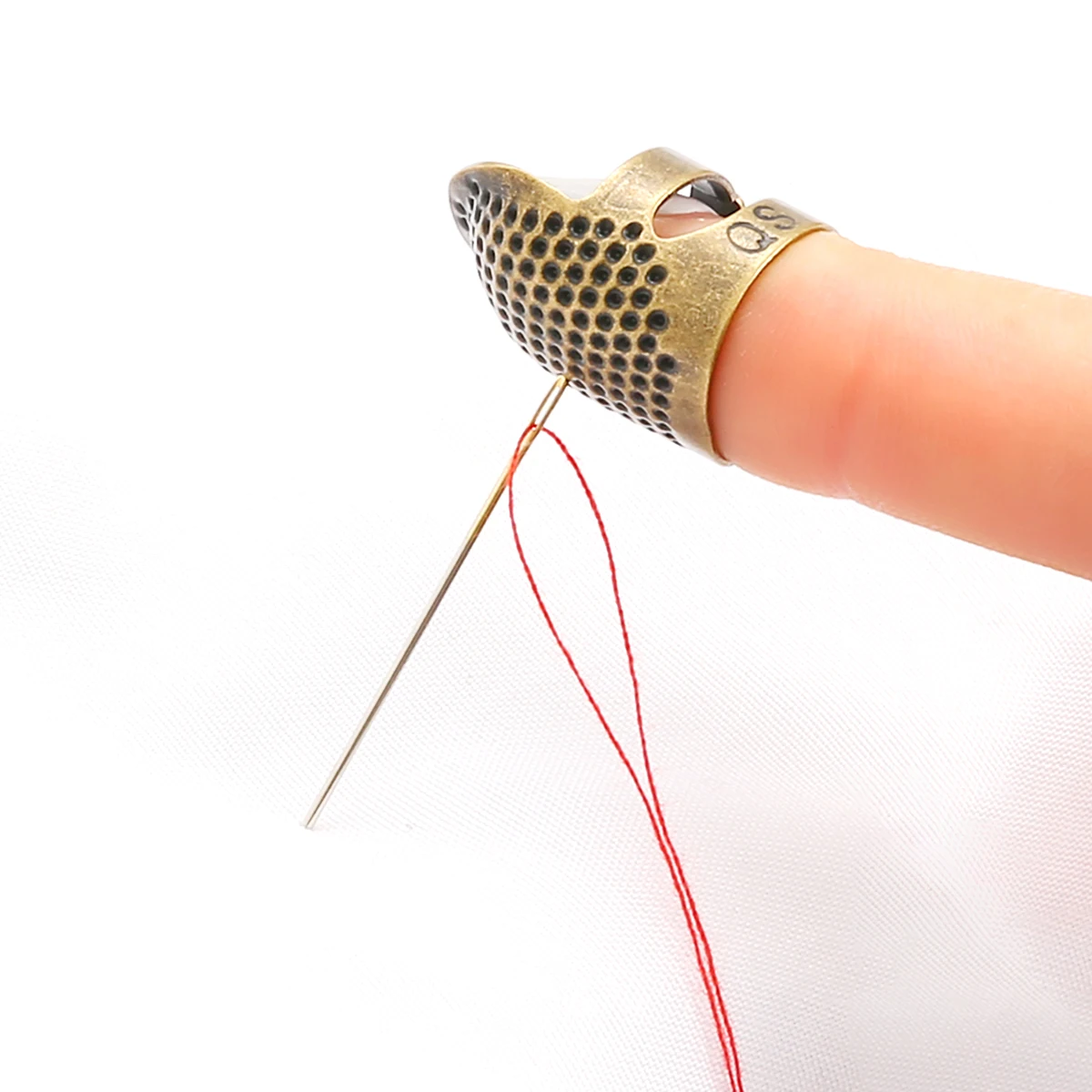 1-3PCS Sewing Thimble Hand-Working Sewing Thimble Finger Protector Metal  Finger Shield Ring Needlework Fingertip DIY Sewing Tool