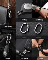 4 pcs small size titanium key ring, Titanium Key Chain Rings for Home Car Keys Organization 2
