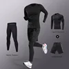 Men's Ice Fiber Quick-Dry Running & Fitness Full Set/Suit Tracksuit For Marathon, Training & Cycling，Jogging,Gym， sweatpants 4