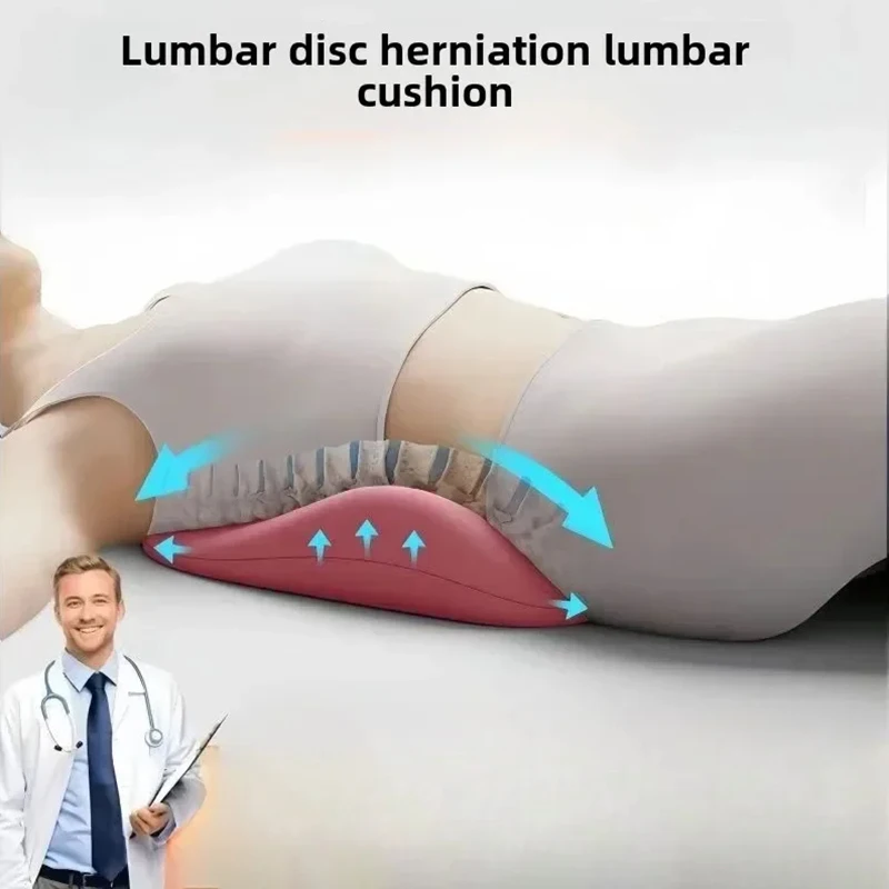 Special Lumbar Support Cushion Sleep Lumbar Pillow Ergonomic Soft Comfortable Memory Cotton Bed Lumbar Protrusion Back Support 3