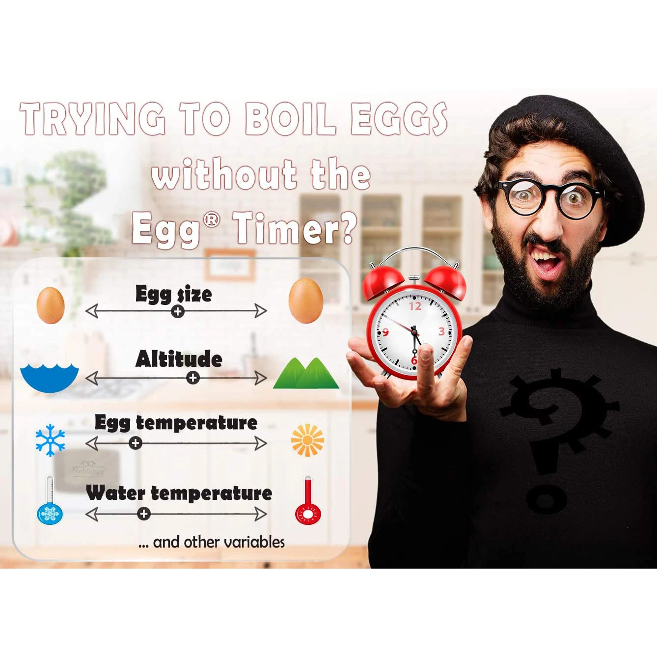 Egg Timers Pro for Cooking Countdown Timer,Soft Hard Boiled Egg Timer That Changes Color When Done | No BPA,kitchen Digital Time