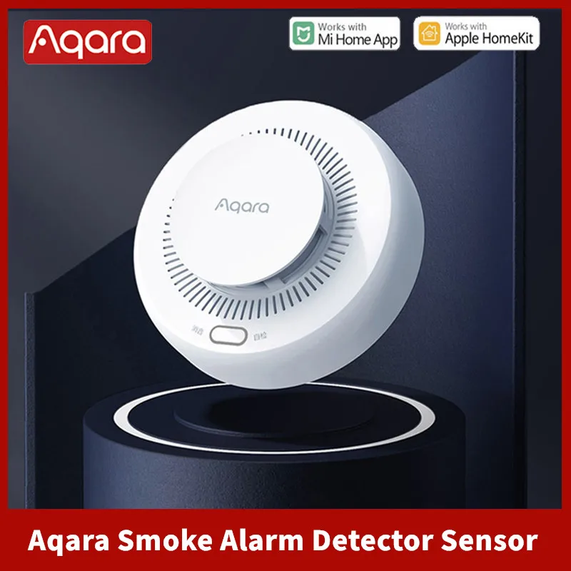 Датчик дыма Aqara Zigbee 3,0, детектор дыма, пожарная сигнализация, монитор, звуковое оповещение, Домашняя безопасность, работает с приложением Xiaomi Mi Home Homekit