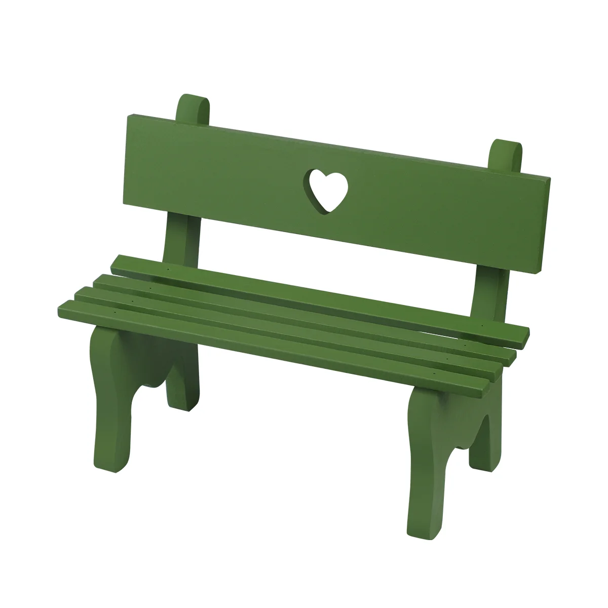 Woodsy Decor Decorative Garden Bench Maniature Porch Chair Figurine  Miniature Wooden Green Desktop Small Furniture - AliExpress